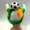 Green, white and yellow football hats open their arms to welcome you. Custom-made World Cup hats and all kinds of football fan hats Application Scenario
